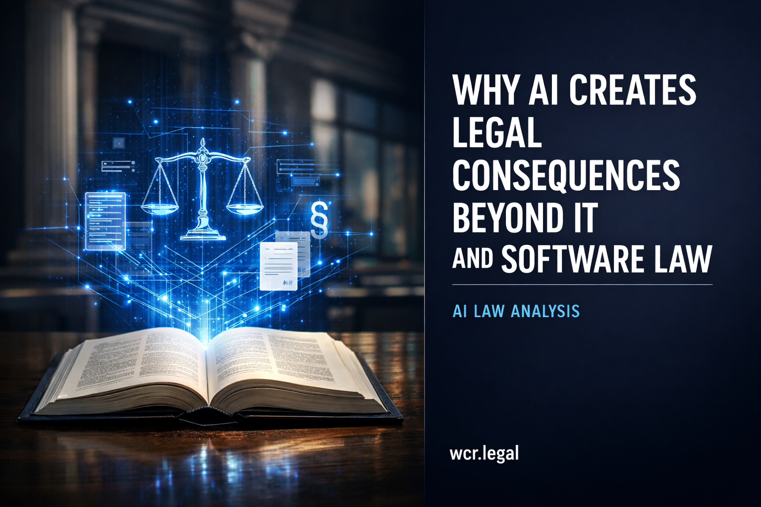 Why AI creates legal consequences beyond IT and software law