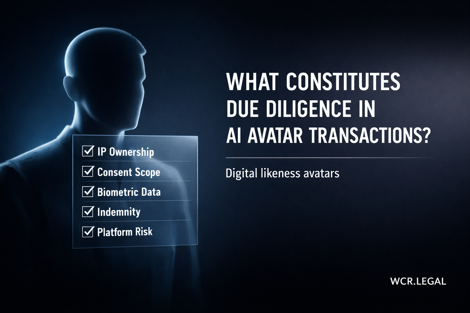 What constitutes due diligence in AI avatar transactions