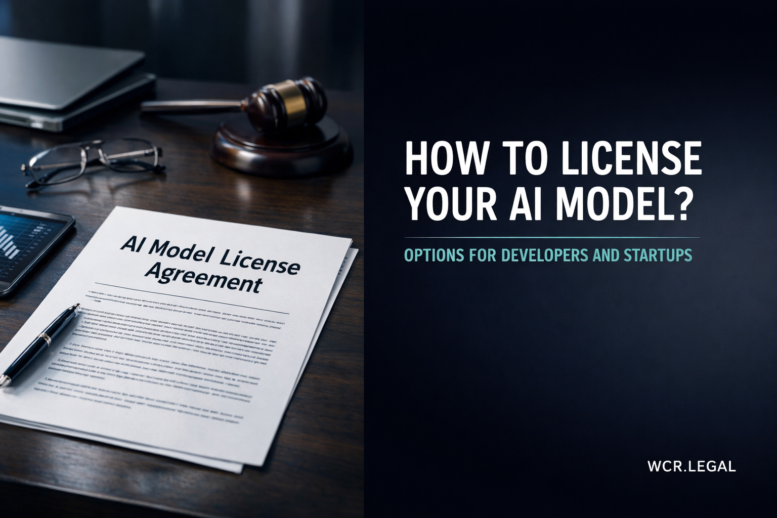 How to License Your AI Model: Options for Developers and Startups
