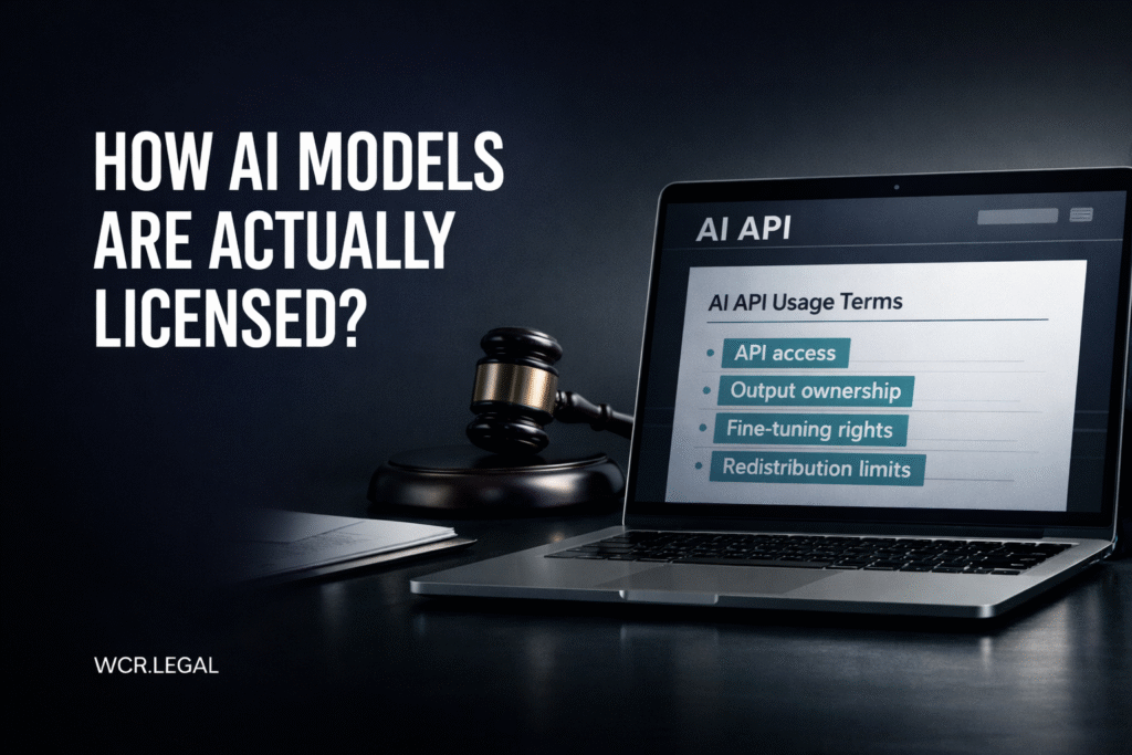 How AI Models Are Actually Licensed? - WCR.LEGAL