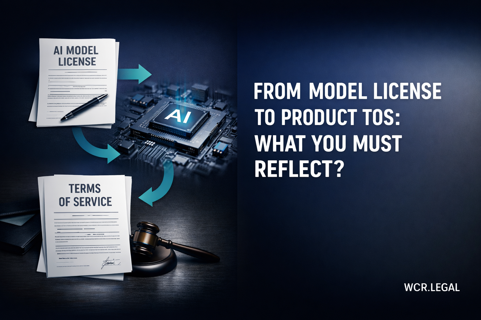 From Model License to Product ToS: What You Must Reflect?