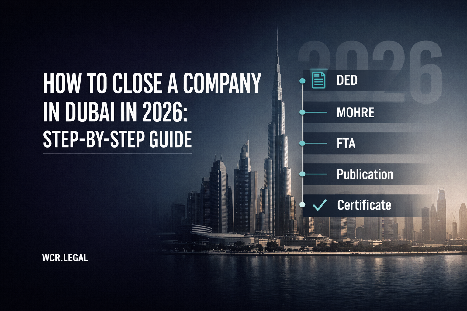 How to Close a Company in Dubai in 2026: Step-by-Step Guide