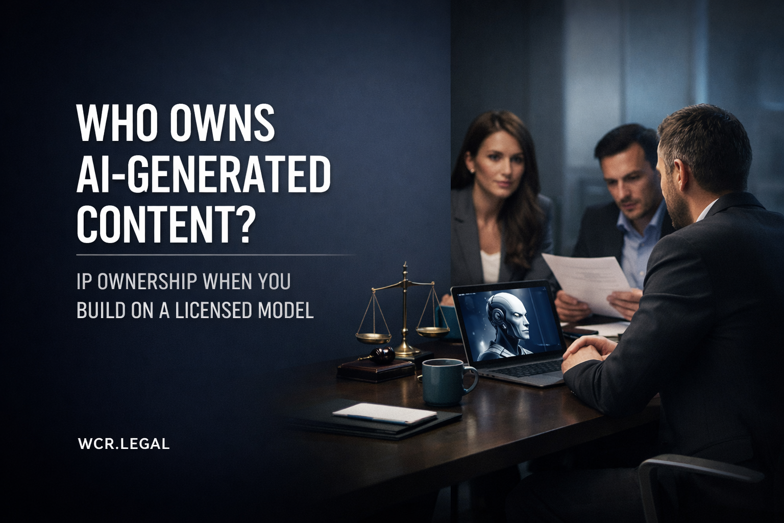 Who Owns AI-Generated Content? IP Ownership When You Build on a Licensed Model