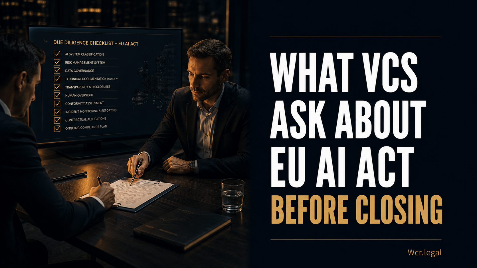 What Do VCs Ask About EU AI Act Before Closing?