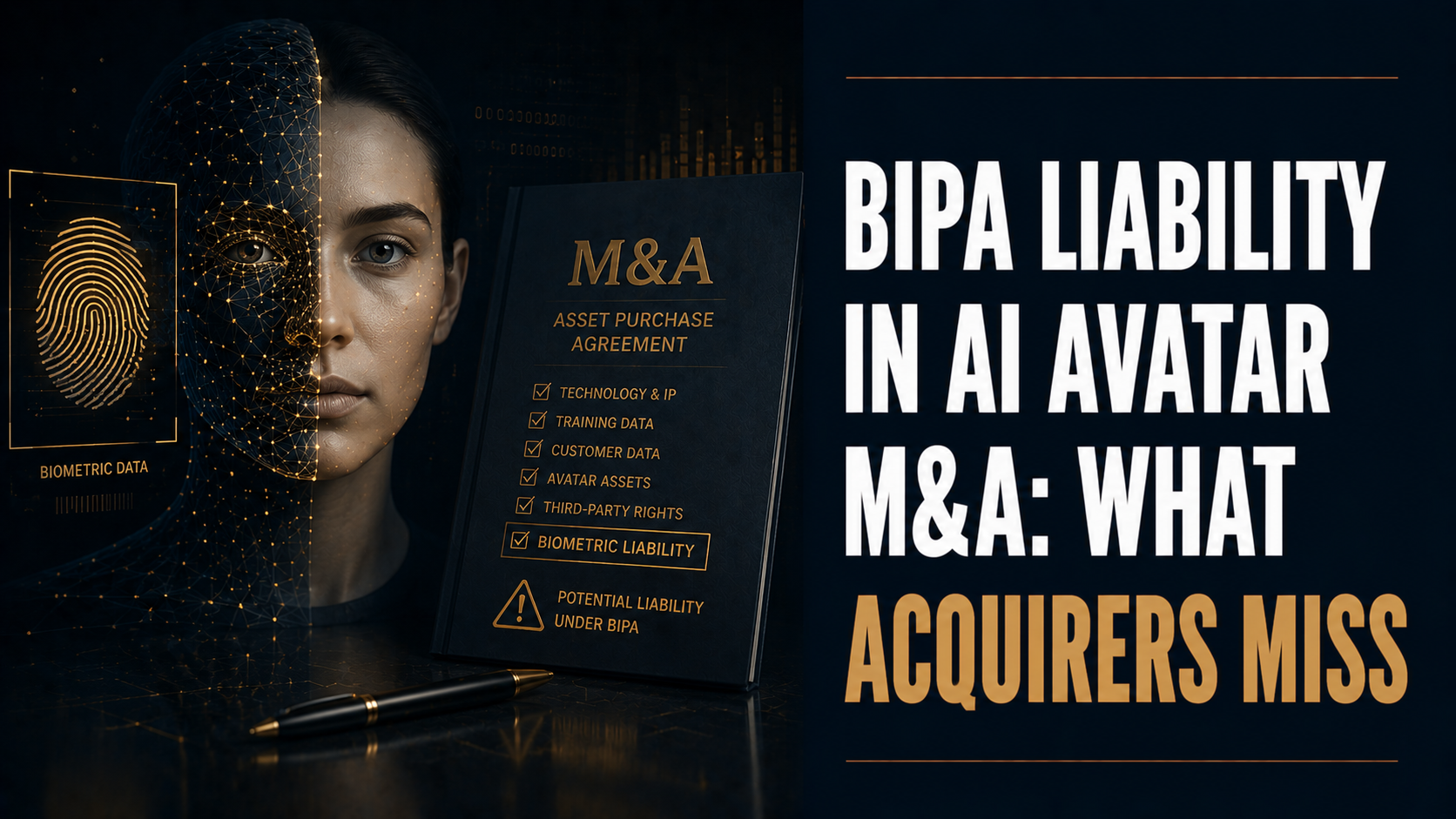BIPA Liability in AI Avatar M&A: What Acquirers Miss | WCR Legal