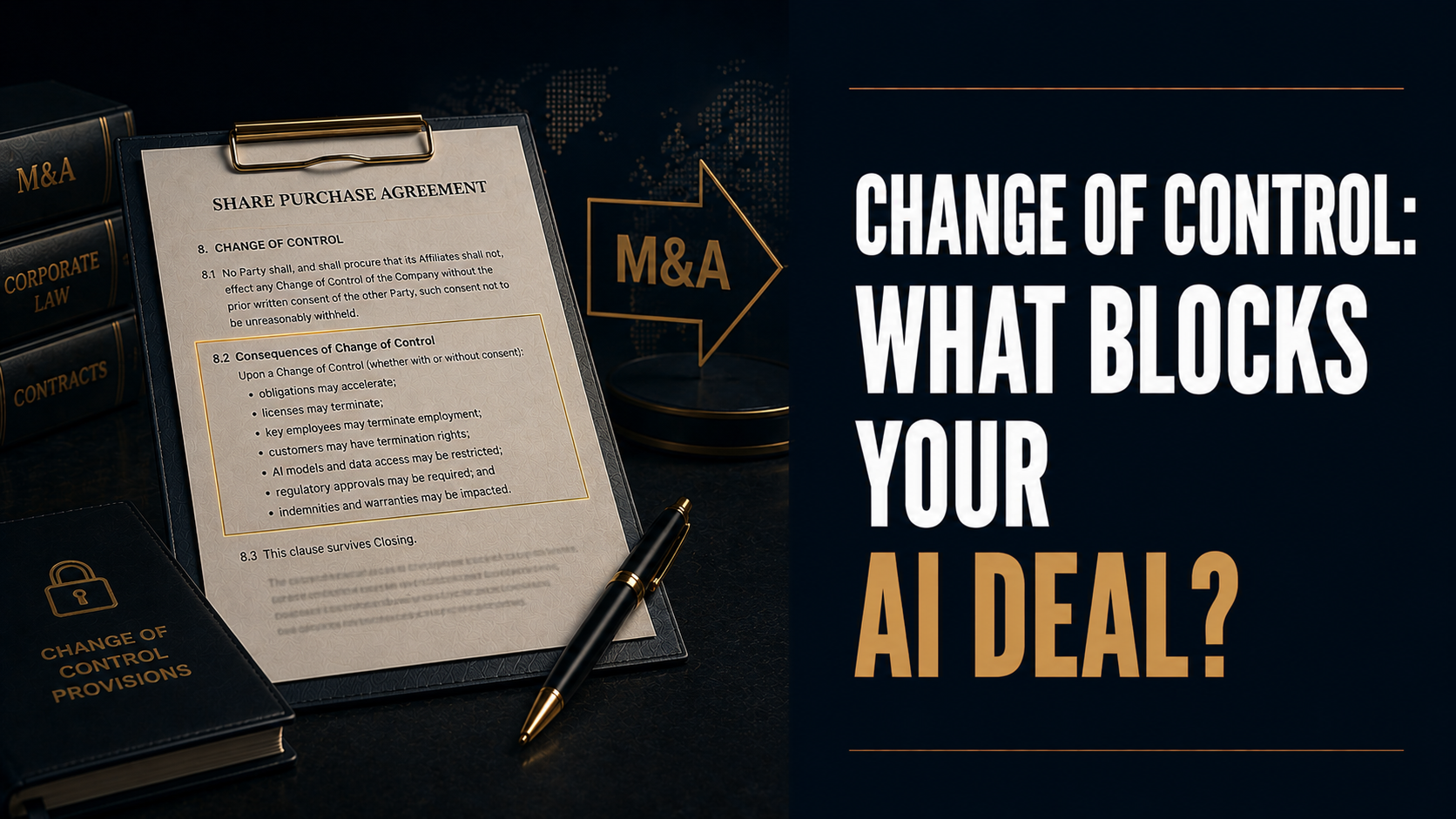 Change-of-Control Clauses in AI Contracts: What Blocks Acquisitions | WCR Legal